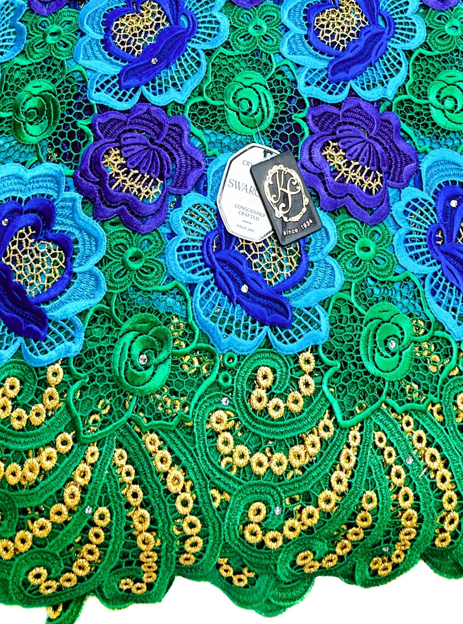 7560 Swiss Guipure Lace w/Swarovski