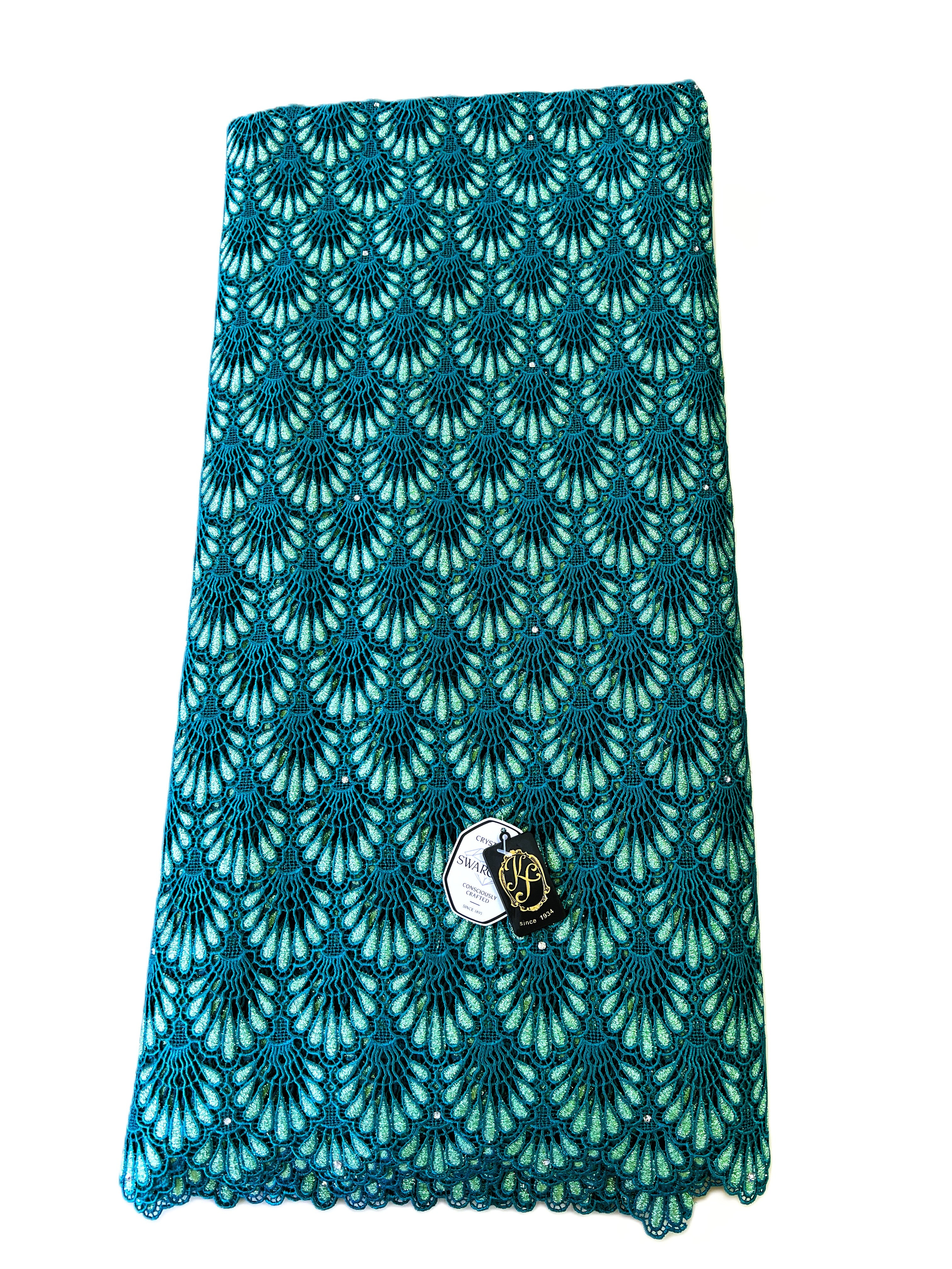 8048 Swiss Guipure Lace with Swarovski
