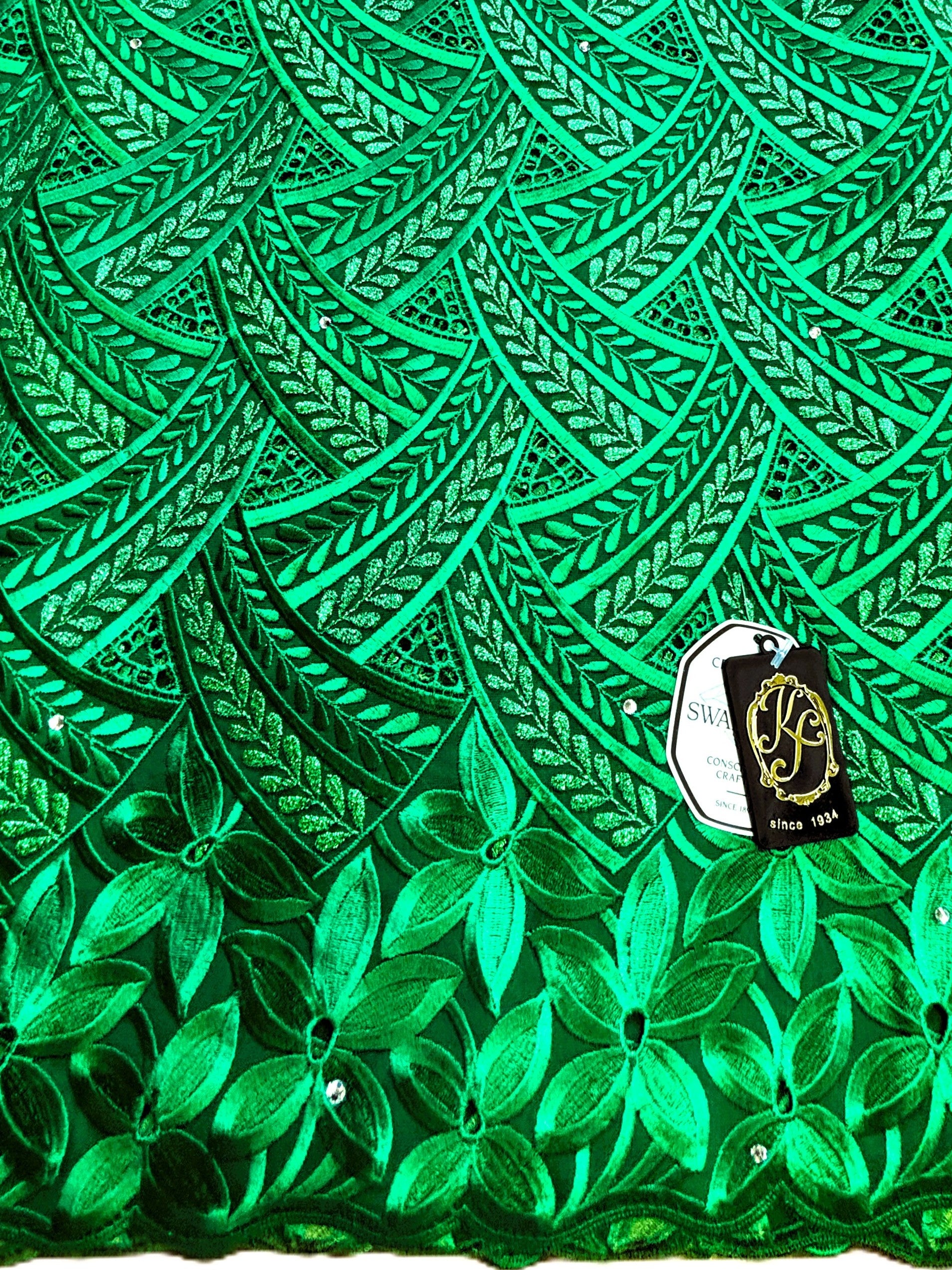 8096 Swiss Voile Allover w/Stones