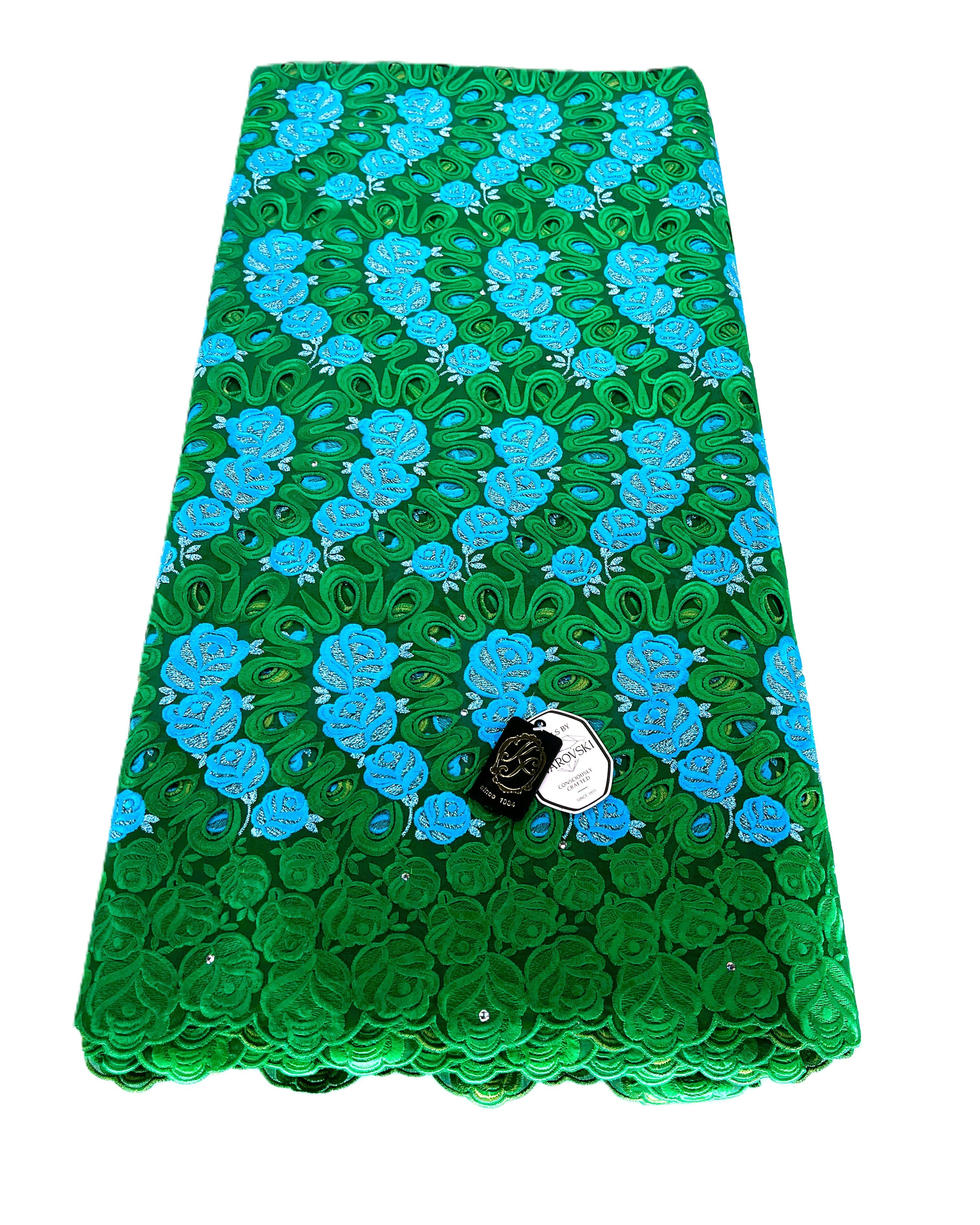 8110 Swiss Voile Allover w/Swarovski