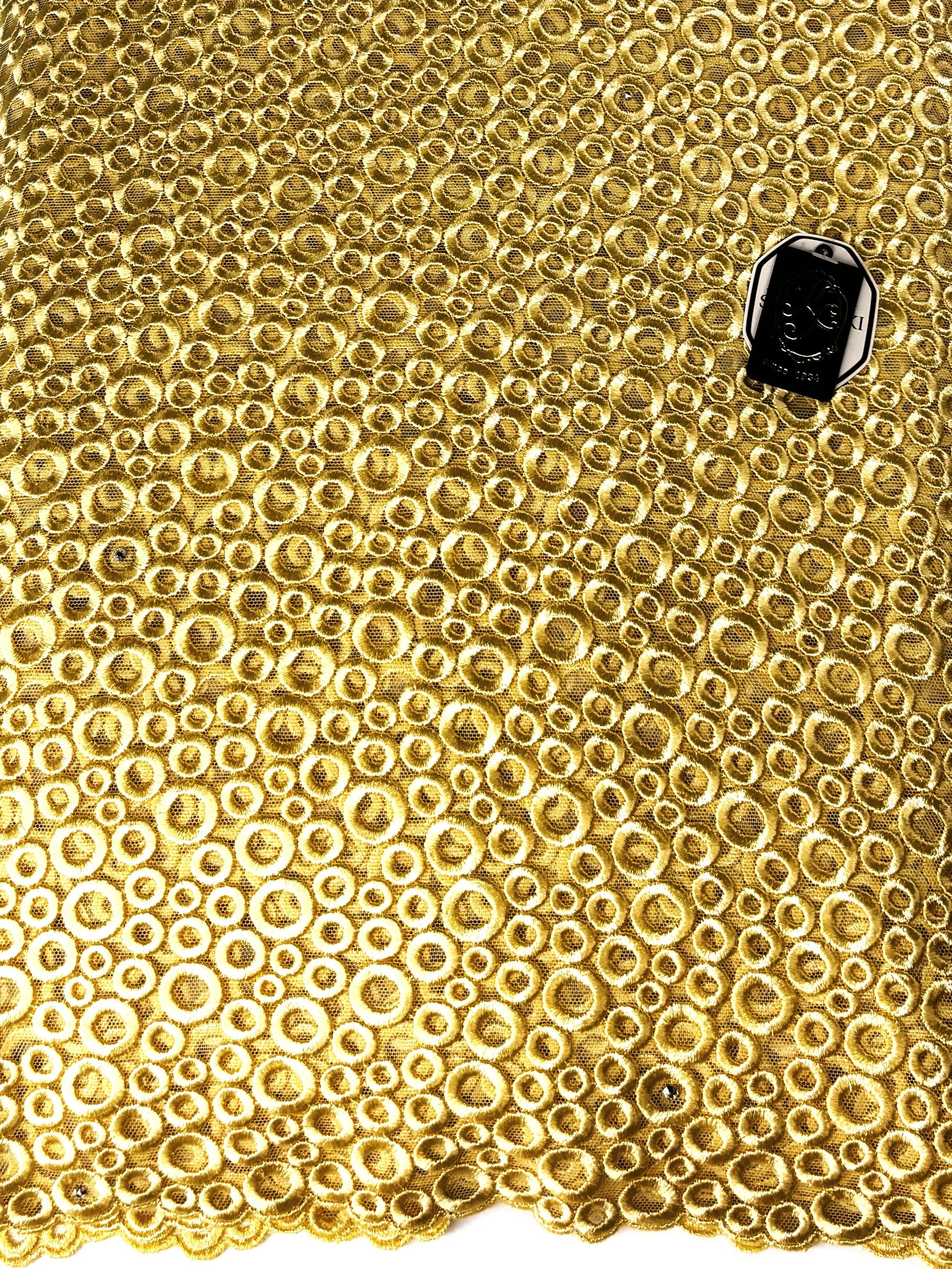32284 Swiss Full Net Tulle Guipure w/Swarovski