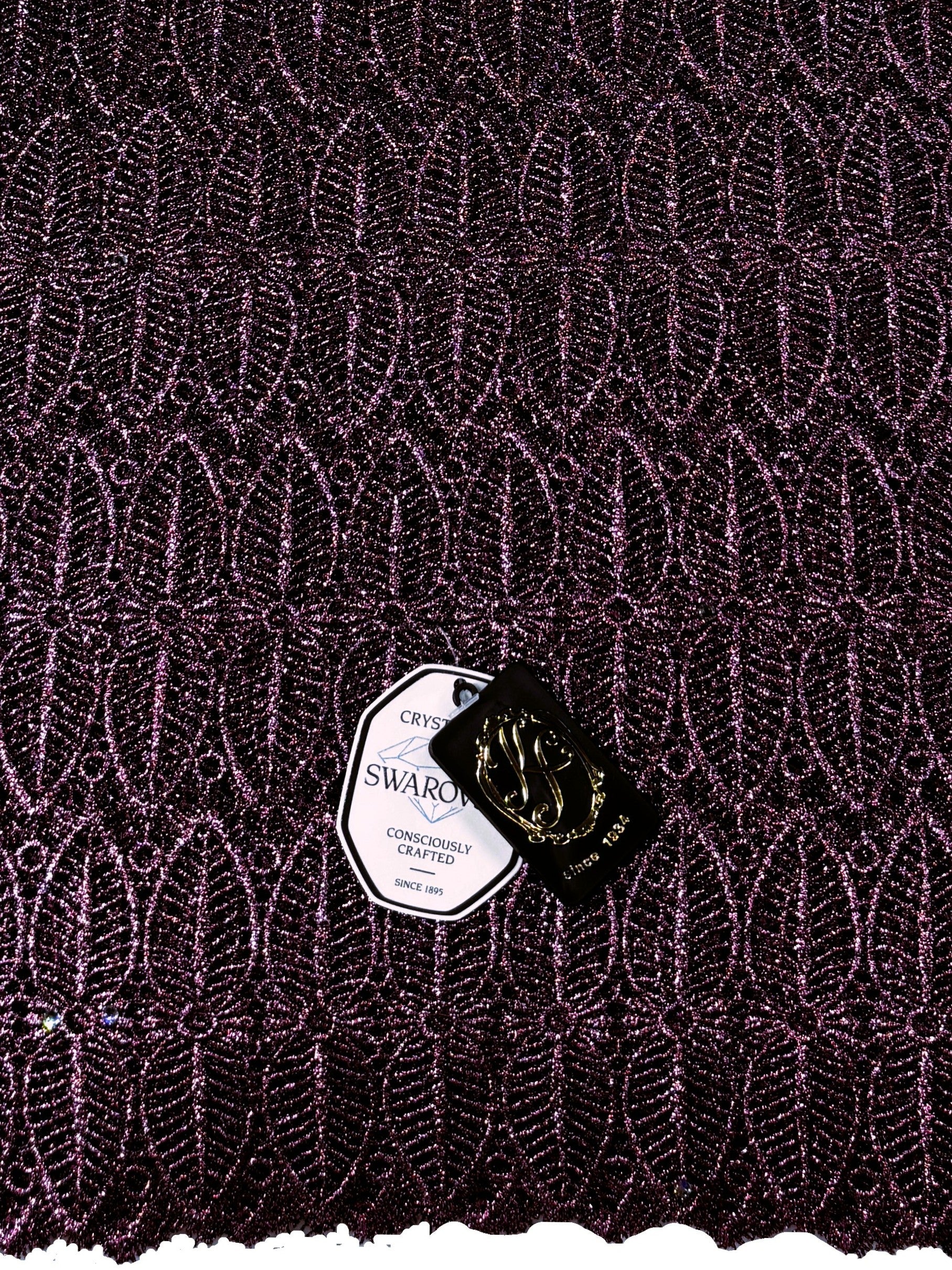 8084LX Swiss Lurex Guipure Lace w/Swarovski
