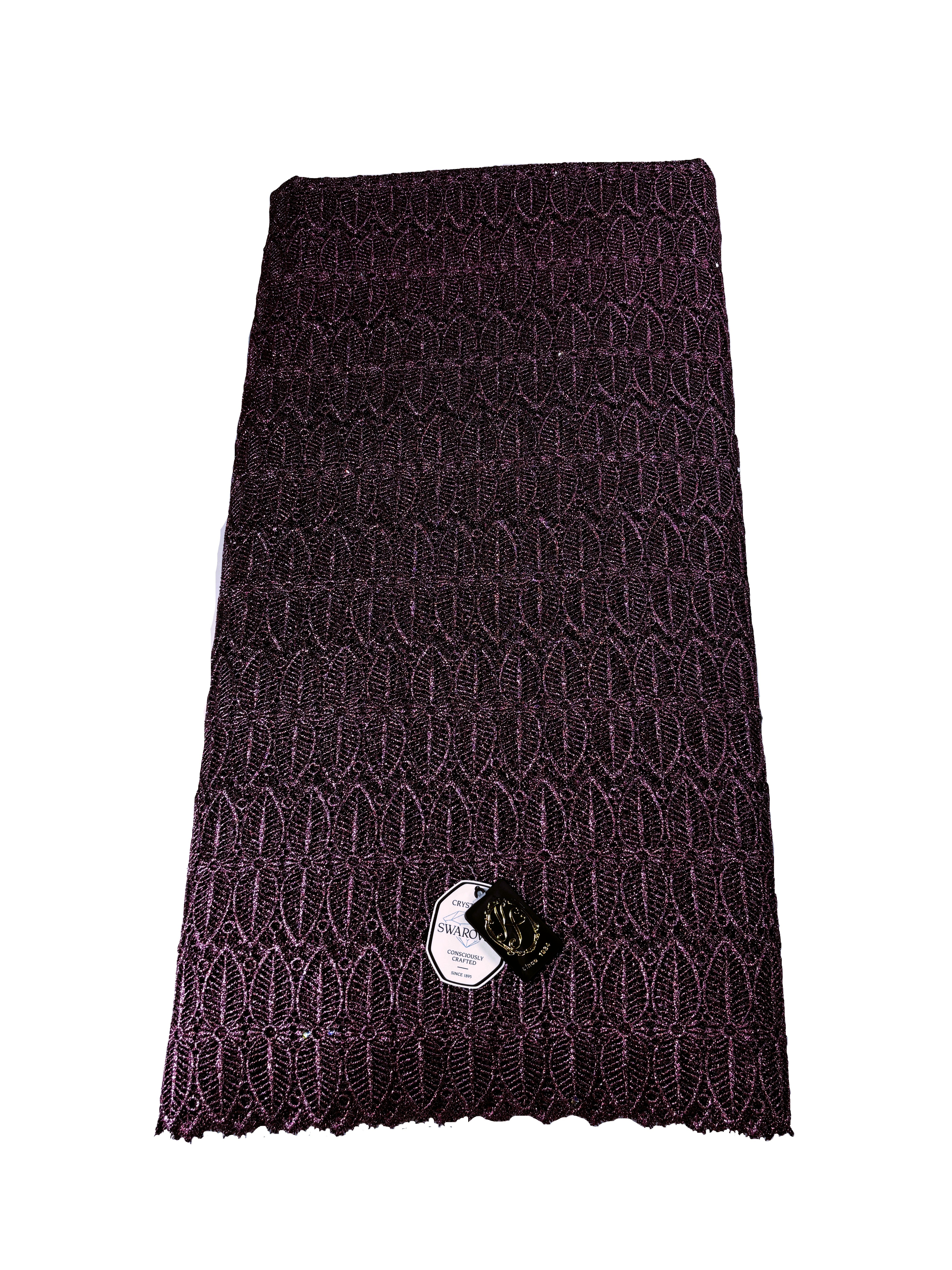 8084LX Swiss Lurex Guipure Lace w/Swarovski