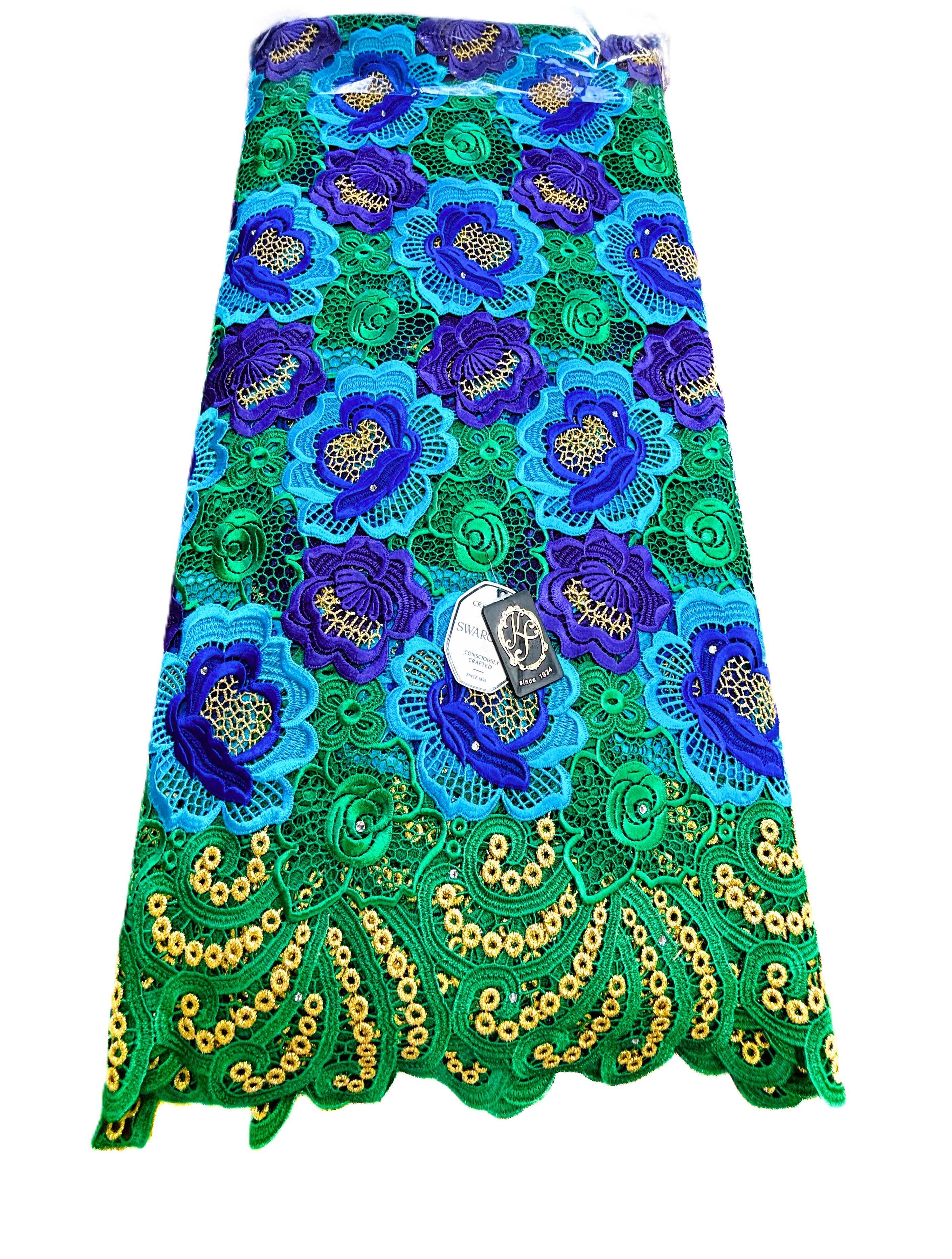 7560 Swiss Guipure Lace w/Swarovski