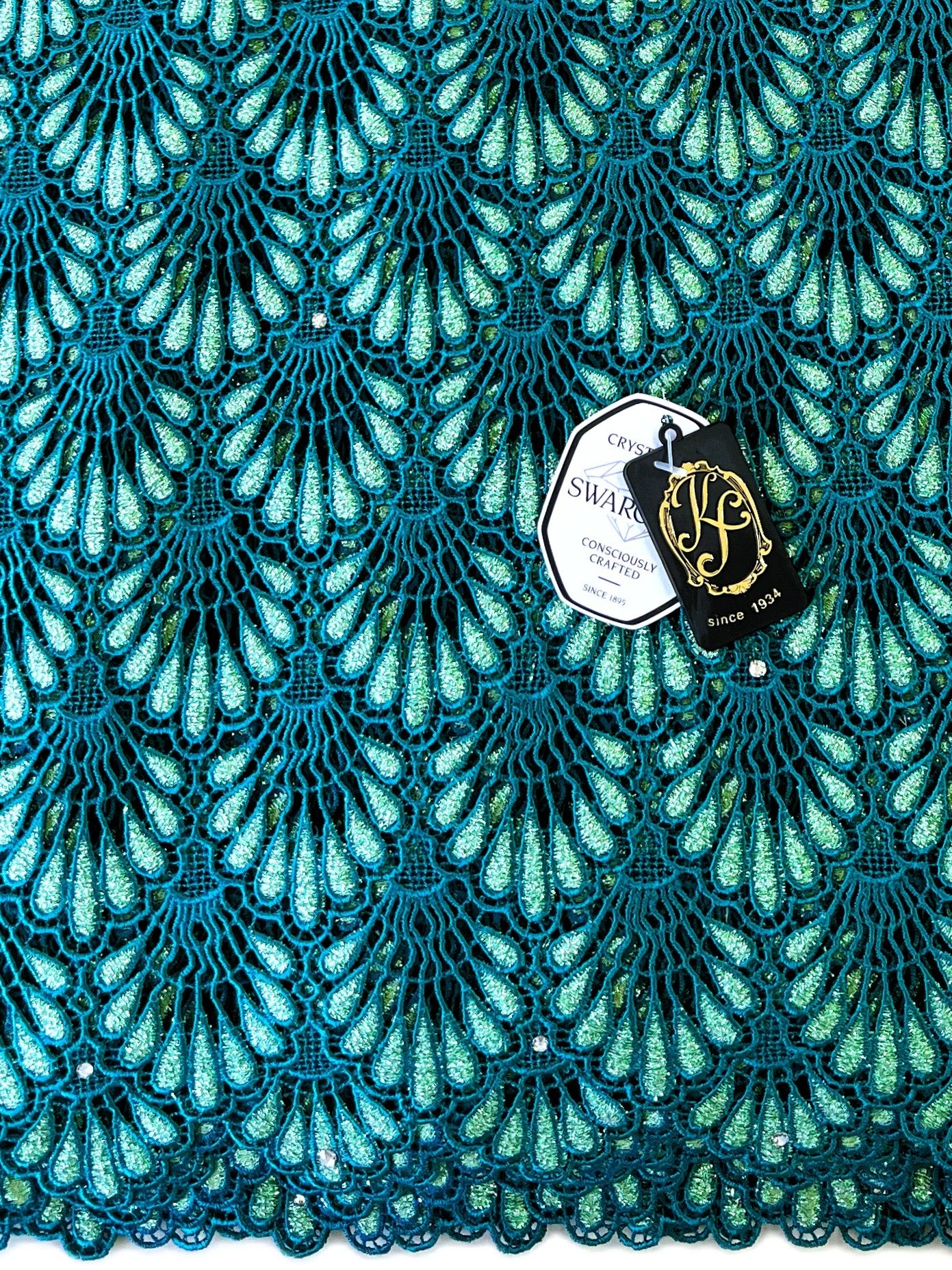 8048 Swiss Guipure Lace with Swarovski
