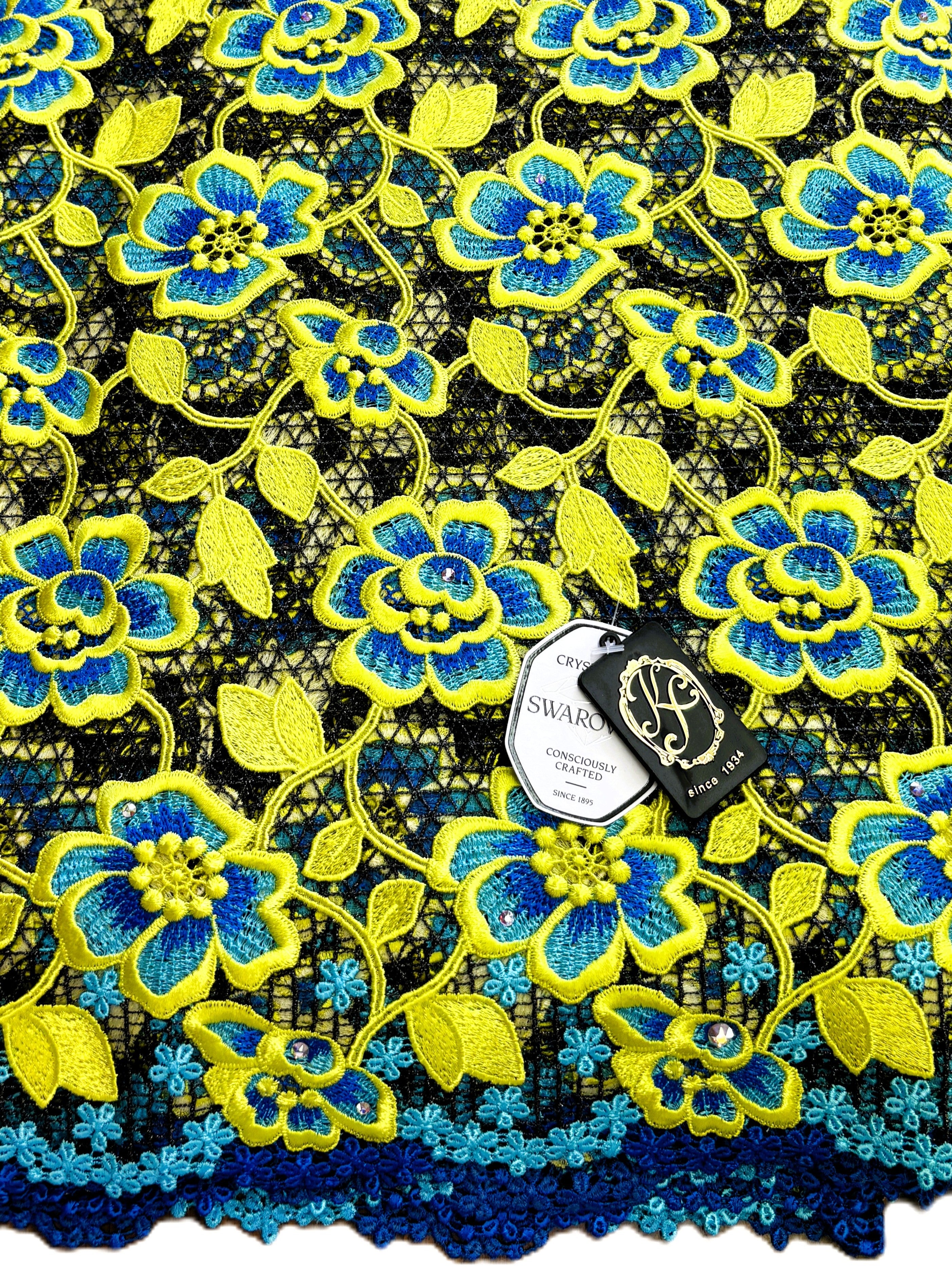 8091 - Swiss Guipure Lace w/Swarovski