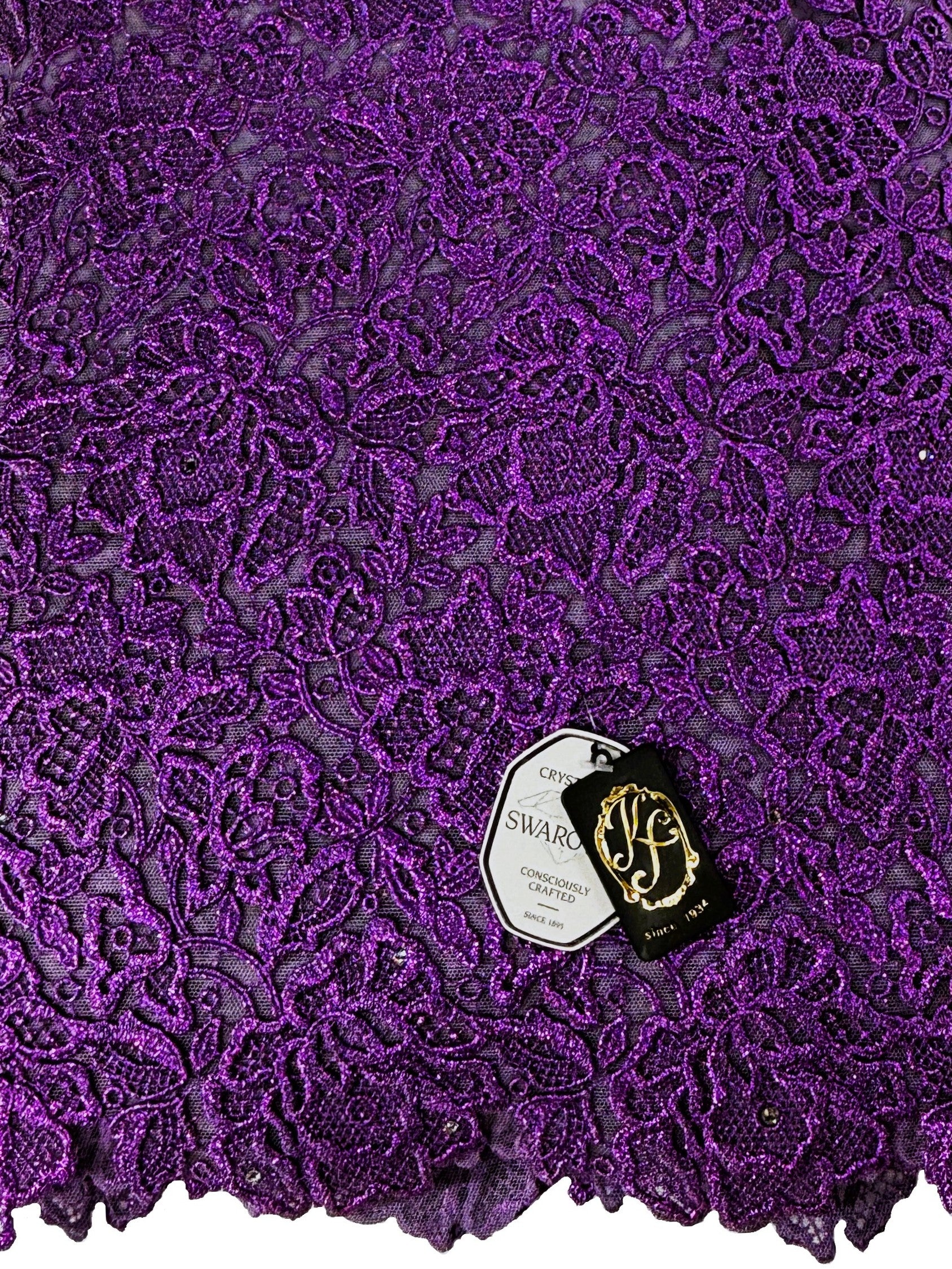 323851NFL  Swiss Lurex Guipure Lace w/Swarovski