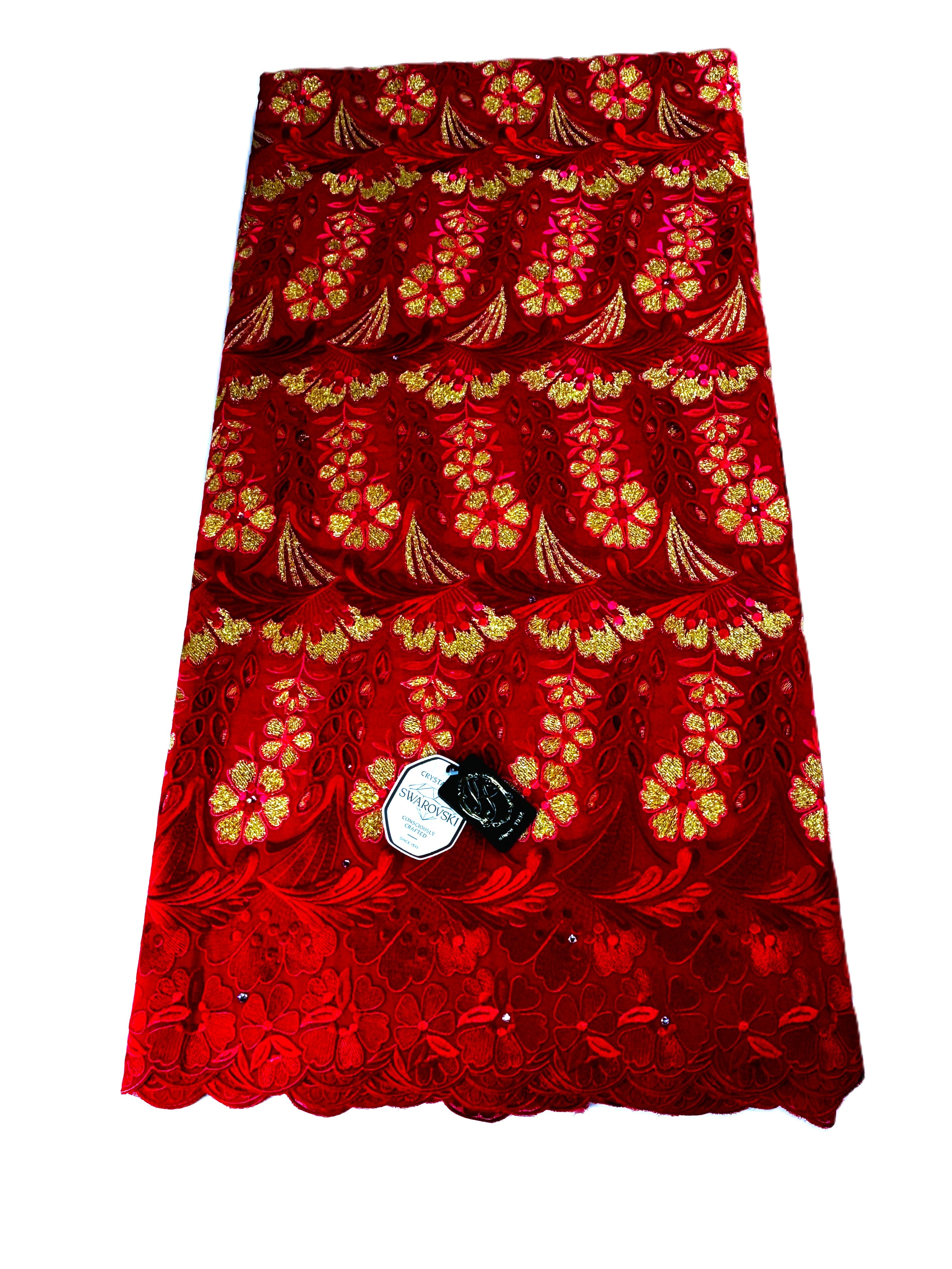 8077 Swiss Voile Allover w/Swarovski