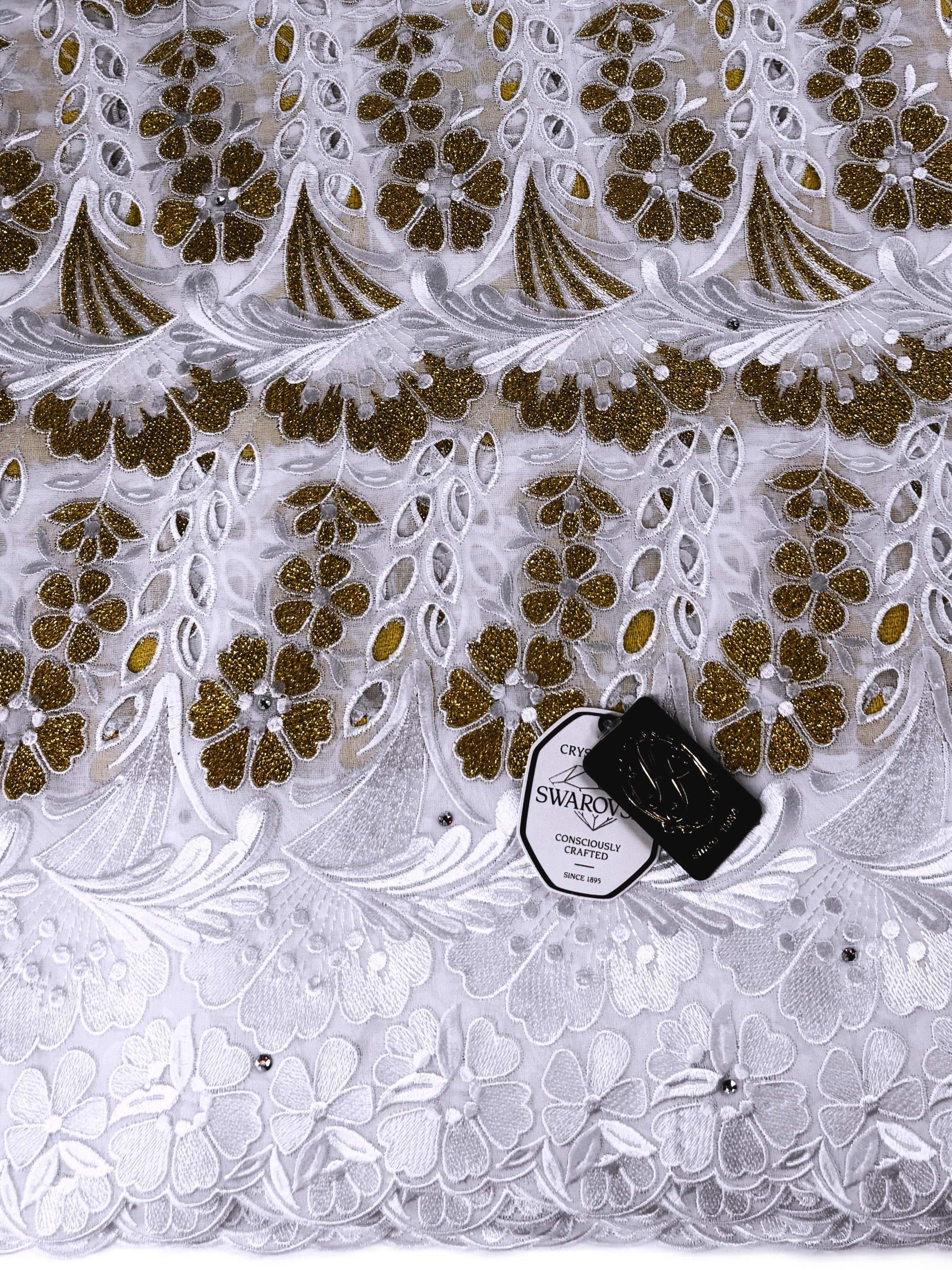 8077 Swiss Voile Allover w/Swarovski