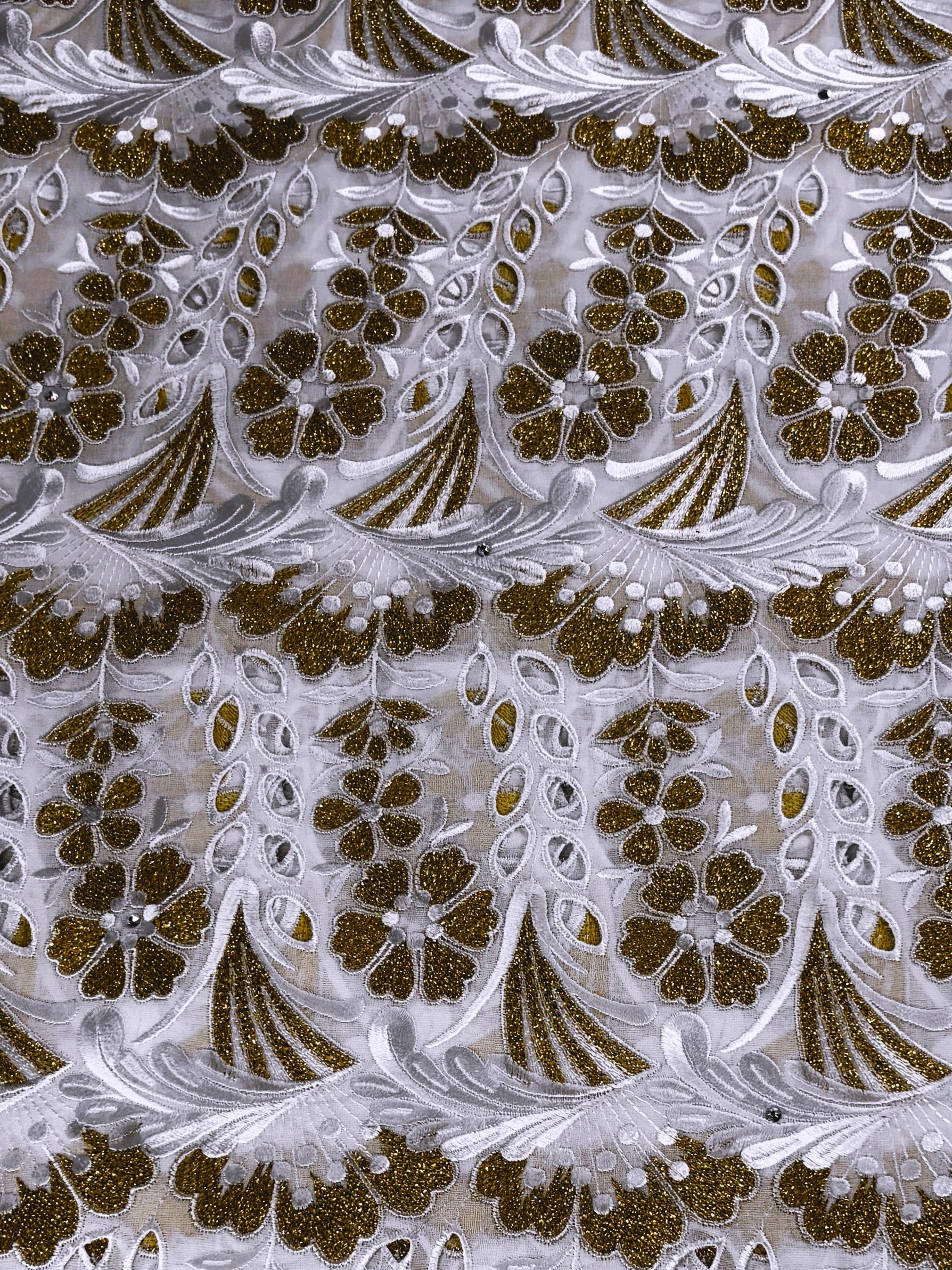 8077 Swiss Voile Allover w/Swarovski