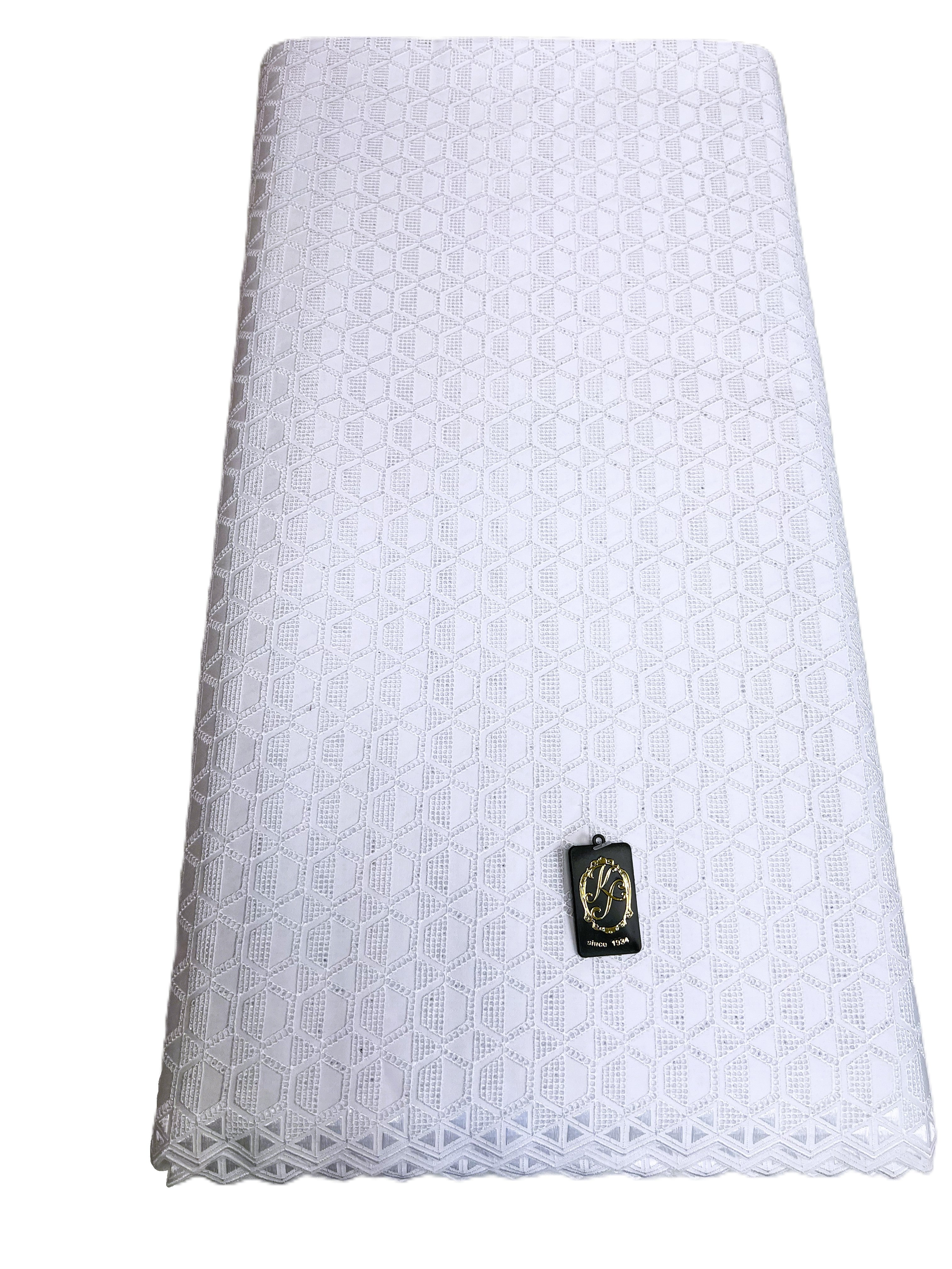 8133 Swiss Polish Cotton with Embroidery